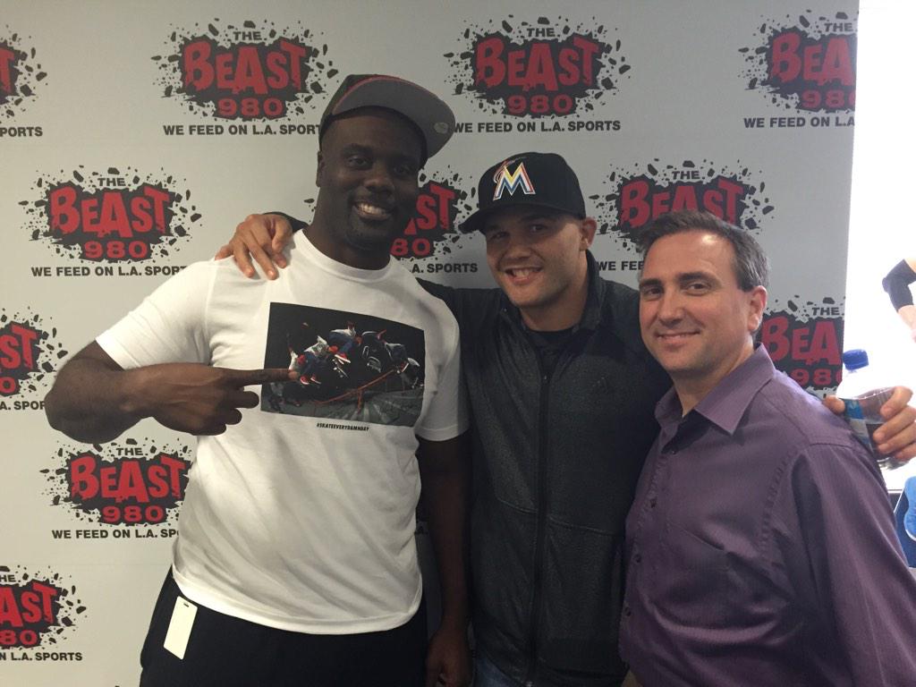 Guess who dropped by the studio! <a href="/Ruthless_RL/">robbie lawler</a> We are talking to him at 5:50 #UFC181 <a href="/TheBeast980/">The Beast 980</a>