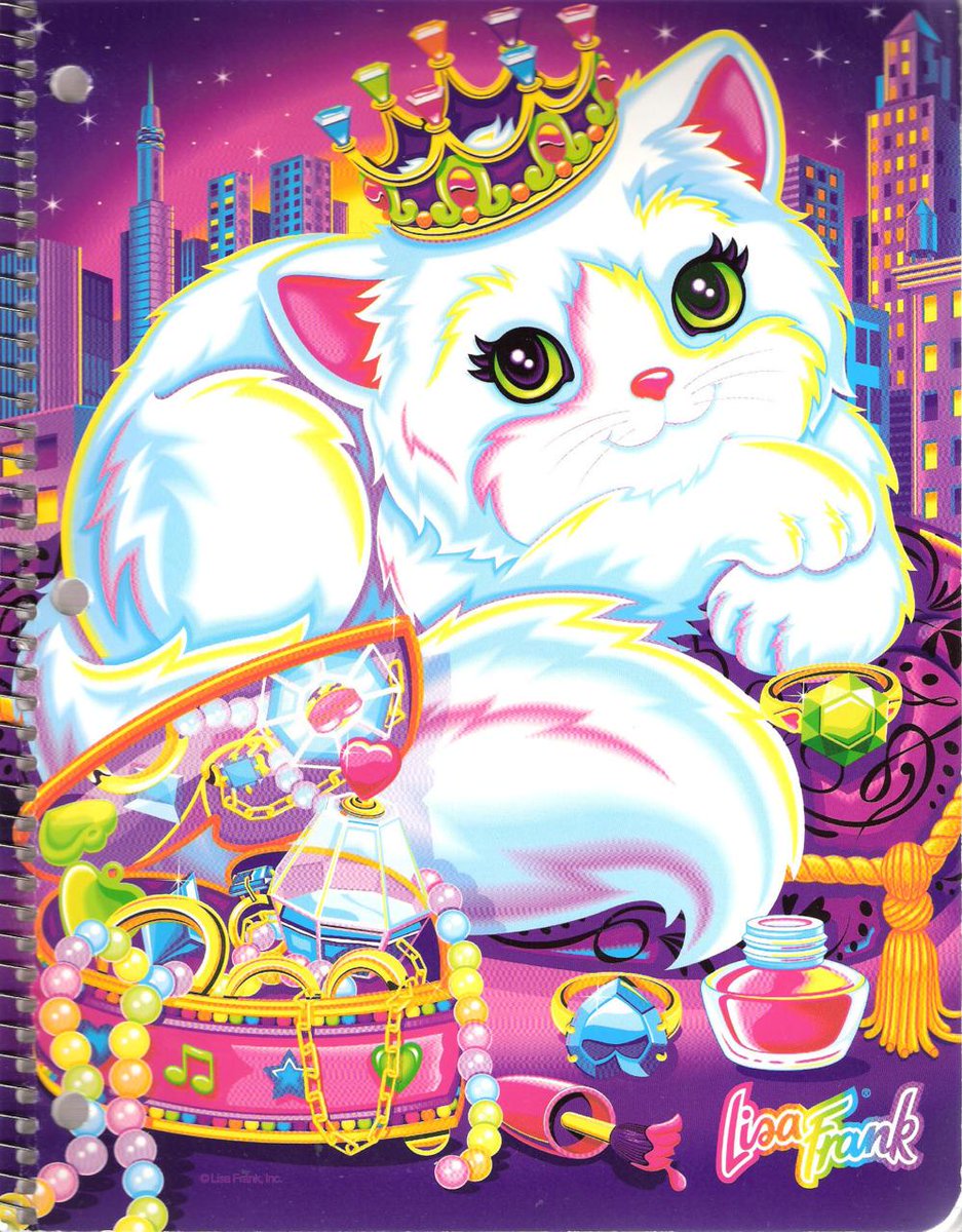hindsightvh1's tweet image. This @LisaFrank cat is displaying our ideal look.