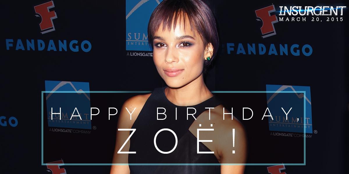 Wishing Zoë Kravitz a very happy birthday! 