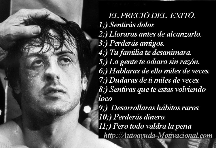 Este es el Precio del Éxito.
