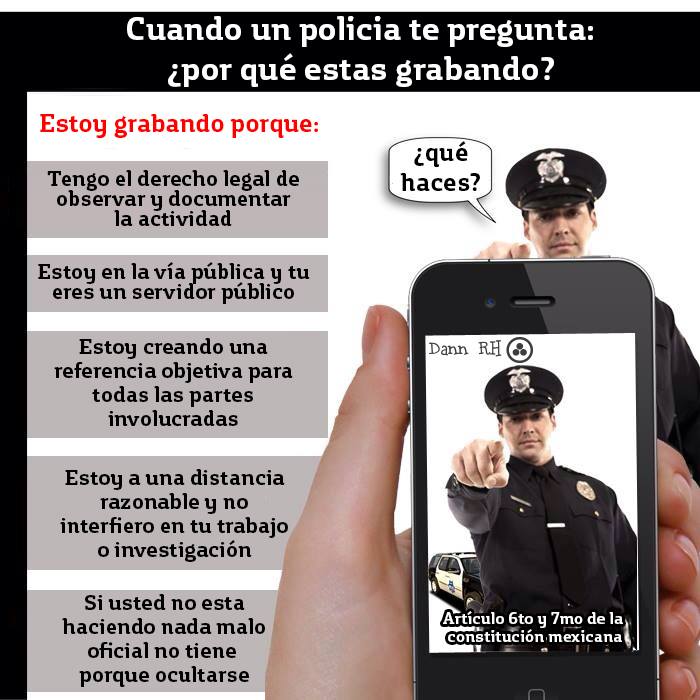 gonzadanna_'s tweet photo. @brozoxmiswebs Aquí algunas respuestas para darles a los policías cuando les pregunten que por qué los graban. http://t.co/kXB2lqaYez