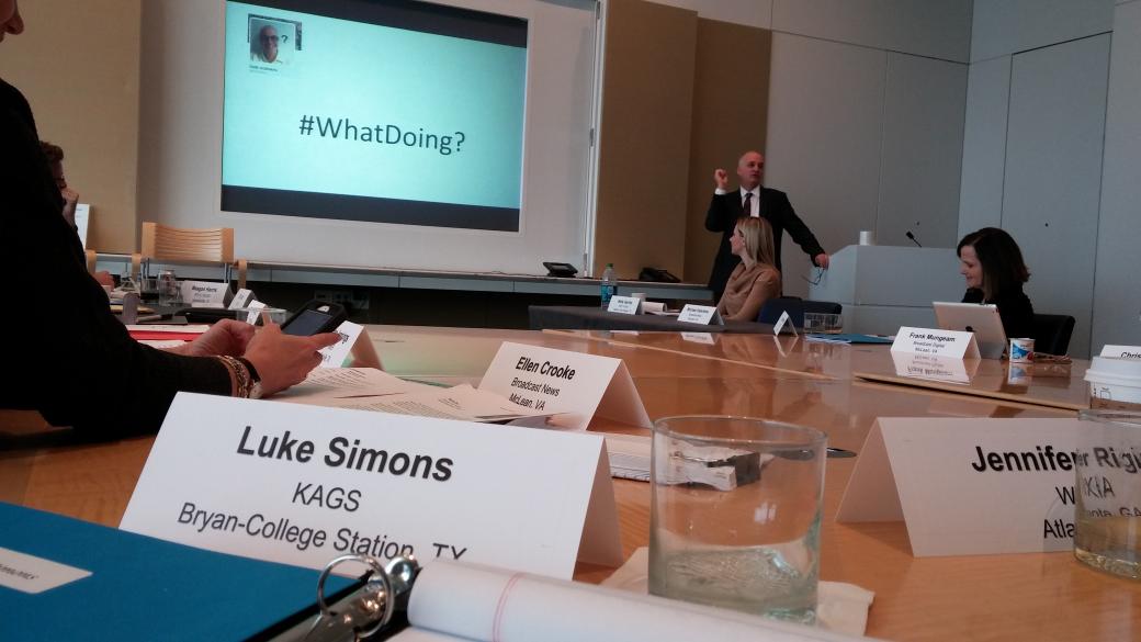 Lukes_Look's tweet image. #Whatdoing? I'm with fellow news directors.  There is a good chance you read this on your phone.