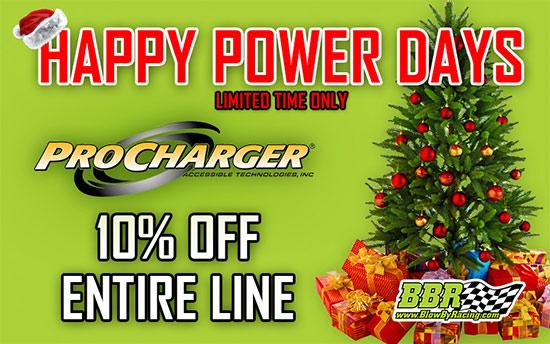 We have extended our 10% off <a href="/ProCharger/">ProCharger Superchargers</a> sales for 1 more day - take advantage now. BlowByRacing.com