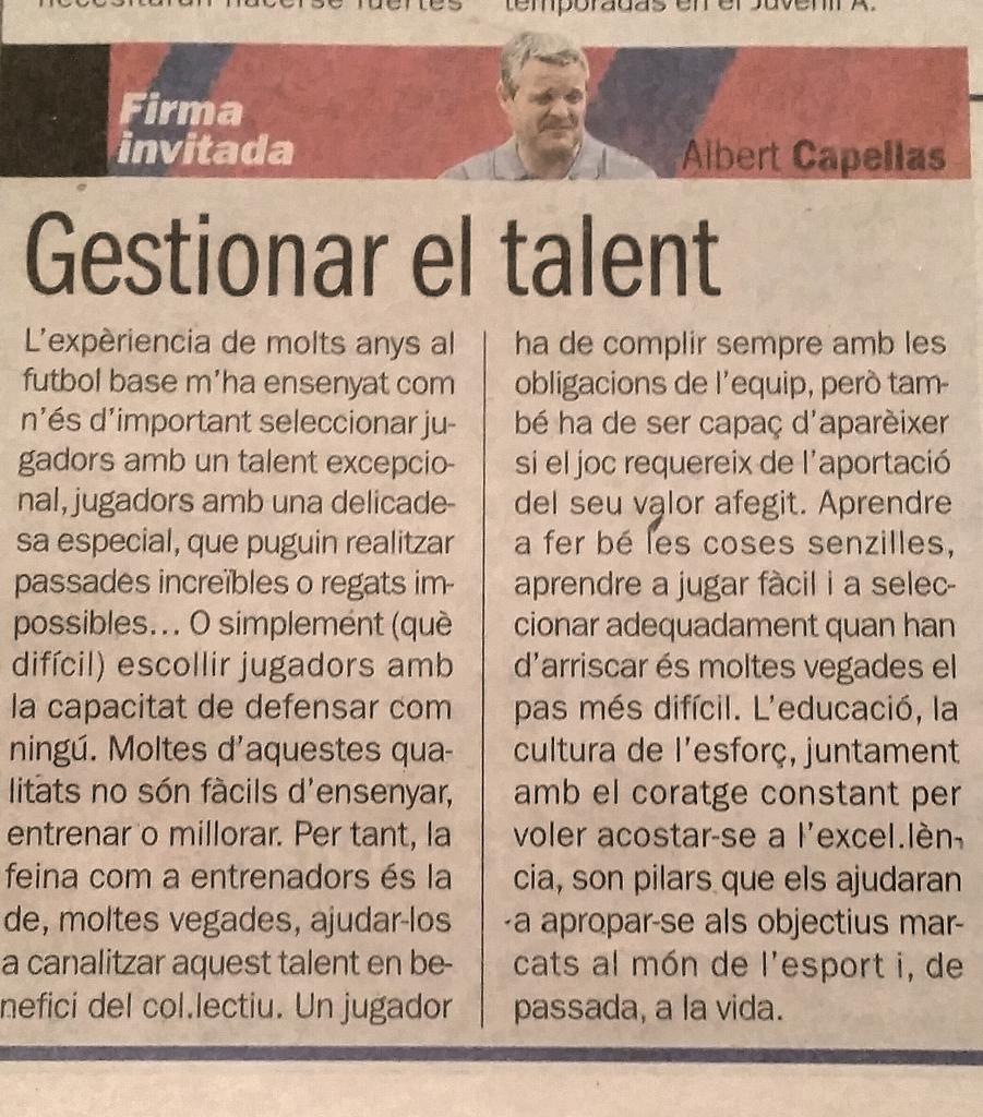 martarp2705's tweet photo. #14Des Diari @sport Secció Aquí la cantera: Equip de la setmana! per Ivan San Antonio i bon article d'Albert Capellas http://t.co/yw46F0z2jc