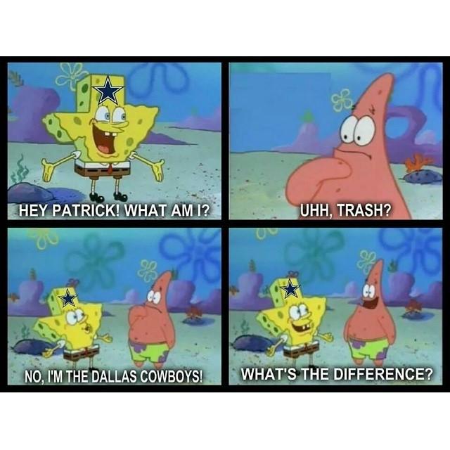 spongebobanaly's tweet photo. Dallas Cowboys http://t.co/cKmQKYyCvn