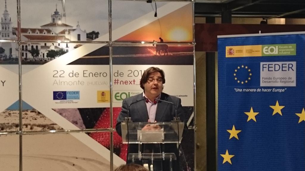 David Sánchez destaca el esfuerzo y el compromiso del <a href="/AytoAlmonte/">Ayuntamiento Almonte</a> junto a <a href="/eoi/">EOI</a> por el foro <a href="/next_innovacion/">next_innovación</a>