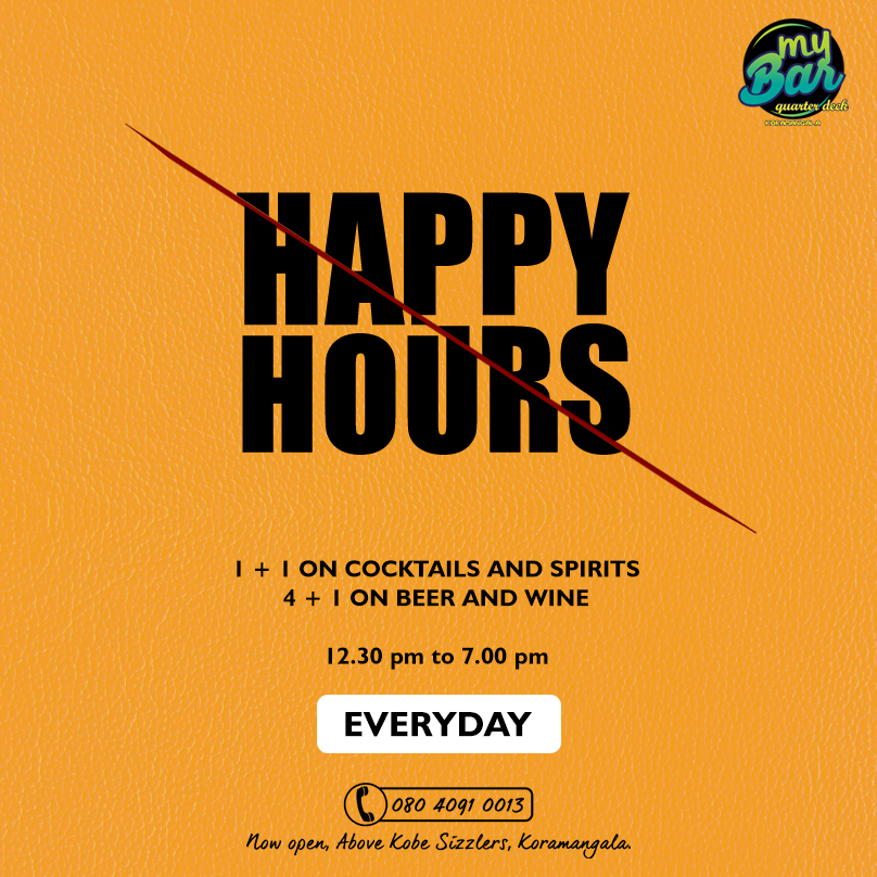 MyBarBLR's tweet photo. We slashed our prices. Quite literally. #HappyHours #killbill http://t.co/uiZ6qjWKkE