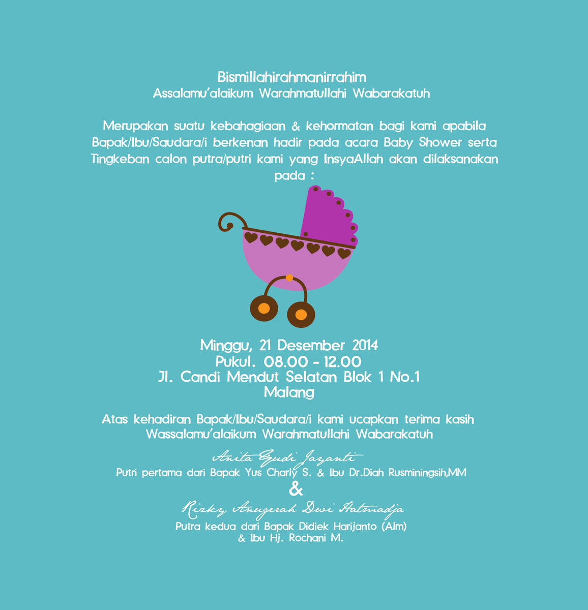 SlepetRadio's tweet photo. Undangan tingkepan ponakan pertama dari mba nyit dan mas kiki, tolong disebarkan @akupnradio http://t.co/5okvRZUljQ