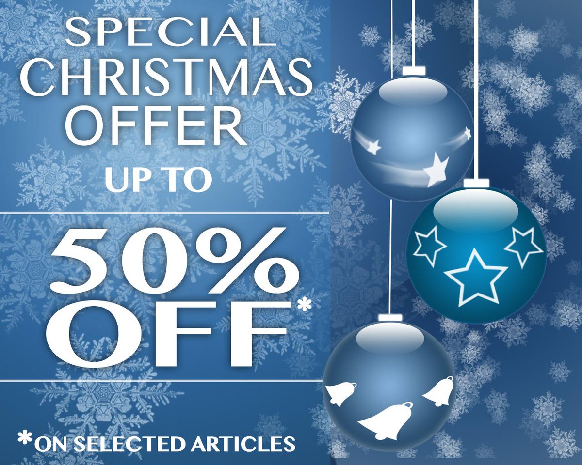 Special Christmas offer : #Absolu offers you up to 50% off on selected articles
bit.ly/1r084fo