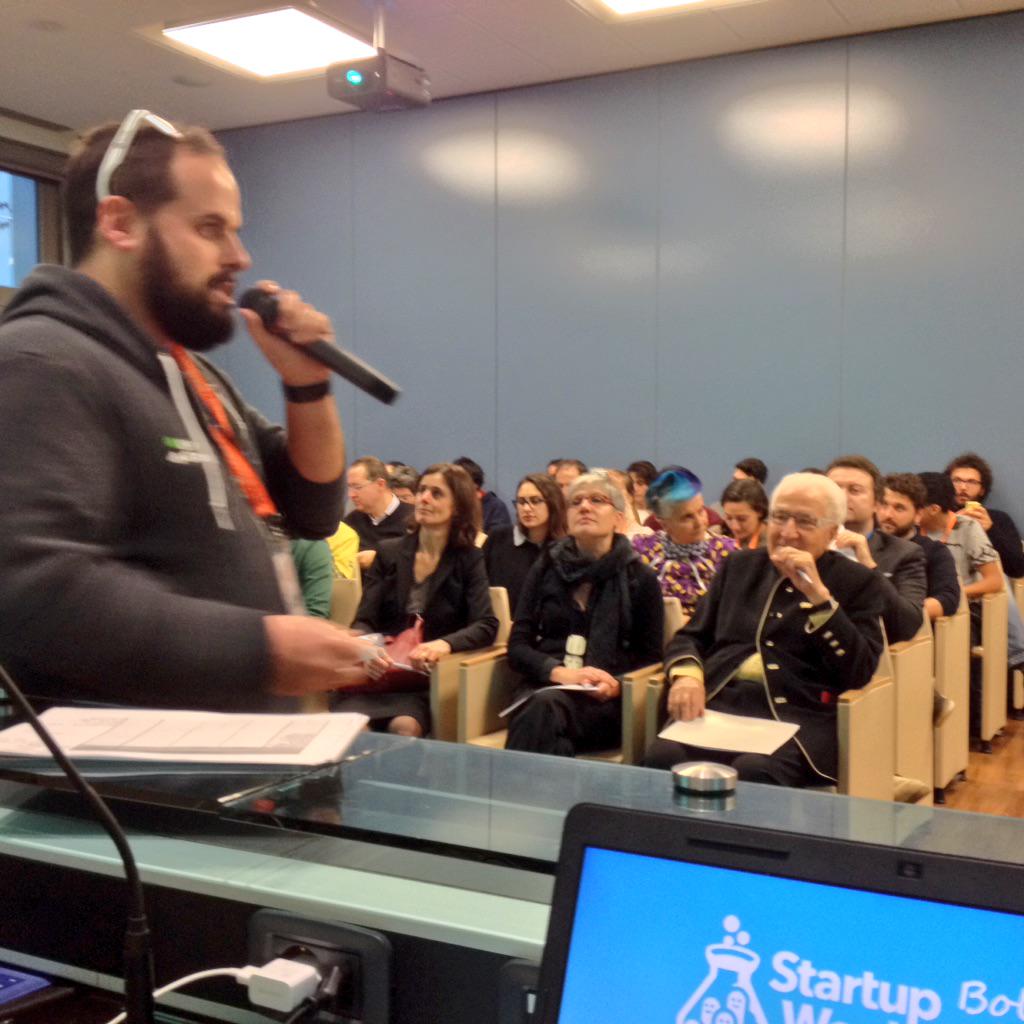 SWBologna's tweet photo. #SWBologna è arrivata alla parte finale 

Grazie alla giuria, e al presidente, Marino Golinelli

@FMG_Fondazione http://t.co/Z5mRshlD9f
