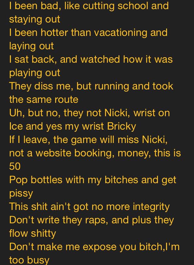 JustLamarJ's tweet photo. When Nicki Minaj Said... http://t.co/1CQHwatonW