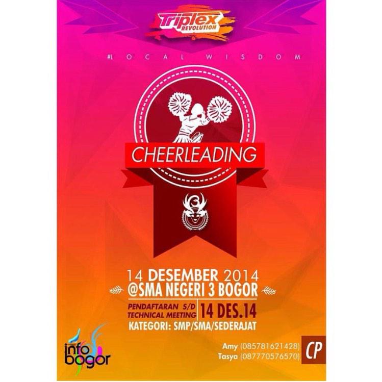 TrivellyCheers's tweet photo. Terimakasih kpd semua tim yang sudah berpartisipasi dalam TRIPLEX CHEERLEADING COMPETITION 2014!! http://t.co/gyj4fgxZyG