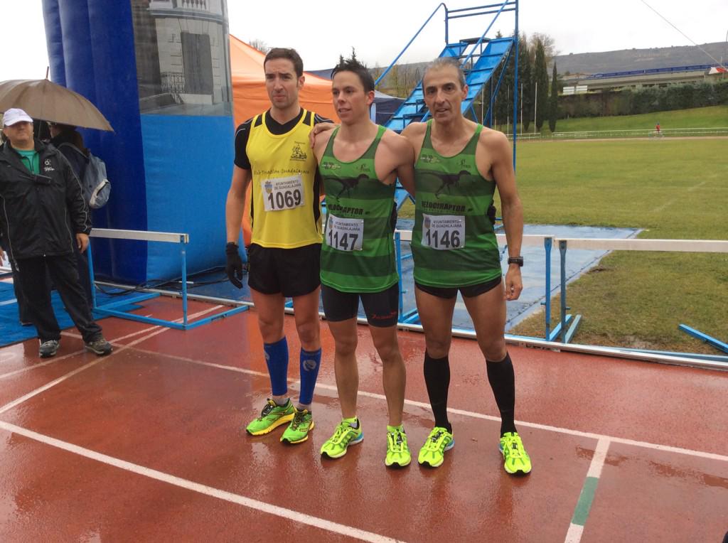 velociraptormp's tweet photo. Podio masculino XV Media Guadalajara Javier Rosado, 1° Alberto González, 2° y José María Rosado, 3° @SerDeportivosGU http://t.co/U7SVfnpR7B