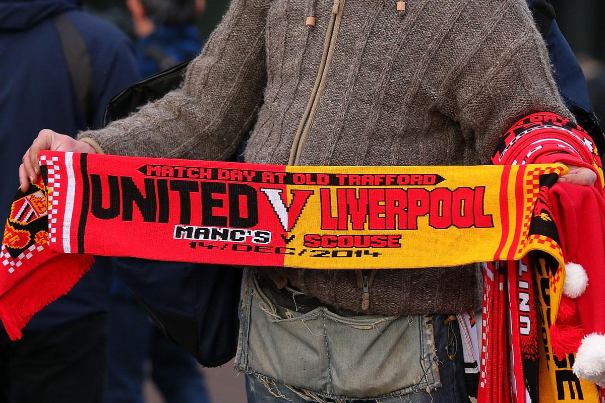 Liverpool Manchester United Scarf