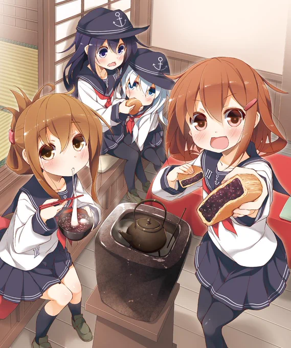 こっちきて一緒に食べよ! #pixiv  