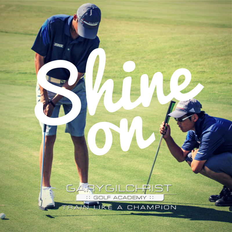 GilchristGolfA's tweet photo. Make the most of every practice and...#shineon 

#trainlikeachampion http://t.co/10N0RmSN0f