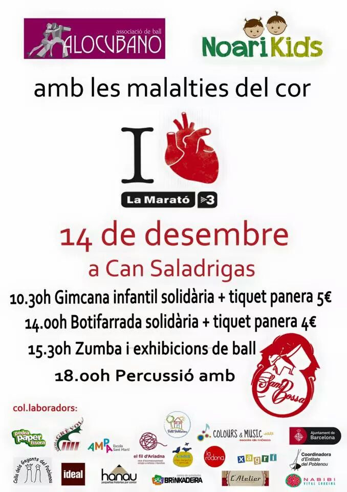 Avui Sambossa a les 18h amb #LaMaratoTV3! Us hi esperem!