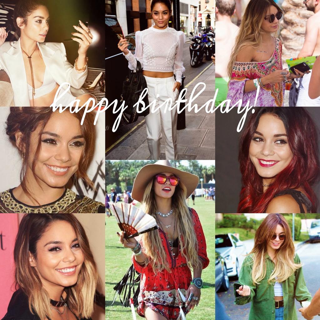 Happy birthday forever gorgeous, amazing, coachella queen, best hair rocker and talented Vanessa Hudgens!!!  