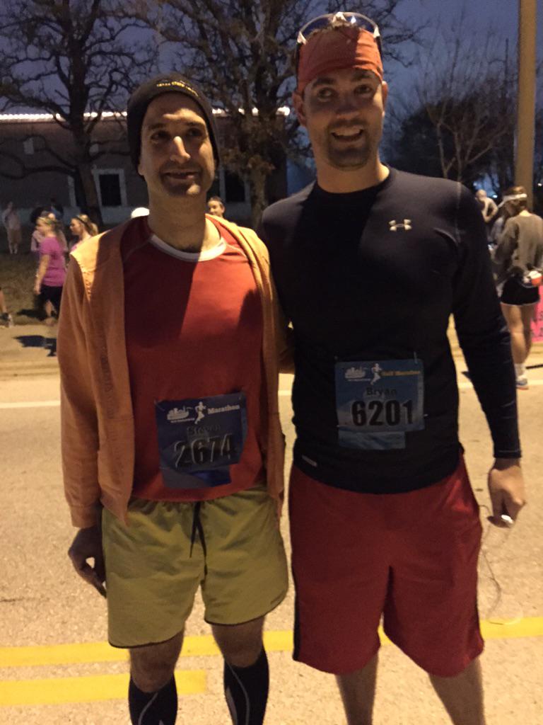 kellycdoyle's tweet photo. These guys mean business!  #tenacity #BCSMarathon #aggieland  @stevenjepstein @BryanPDoyle http://t.co/HN2hqcB73B