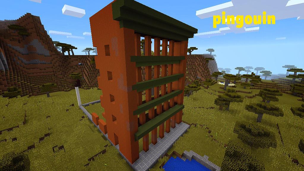 マイクラpe ペンギン 練習として簡単な建物をたくさん作っています 町の統一感がなくなりそうなのが心配ですが笑 壁は一色のみを使うのではなく 色の落ち加減や光の加減を考えて 似た色を所々に入れるのがこだわりです そうするとグッとリアリティーが増し