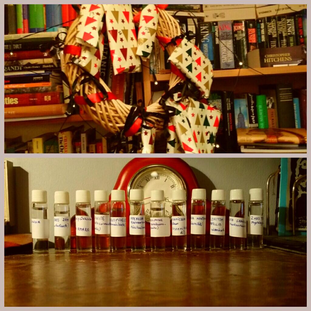 LikelyToFail's tweet image. Homeopaattisen joulukalenterini sisältöä. Kohta on tauti kuin tauti nujerrettu. #FuckScience #joulukalenteri