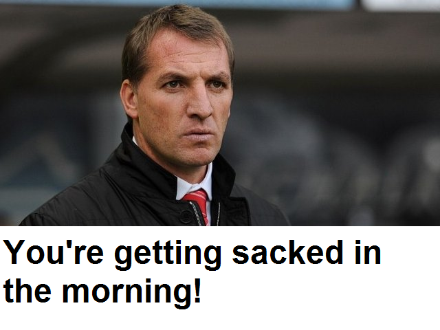FootyFansChants's tweet photo. Man Utd fans to Brendan Rodgers..... http://t.co/Qgi8GE2GbT