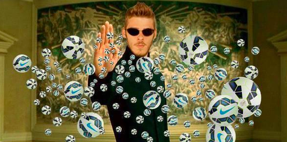FootballFunnys's tweet photo. David de Gea today http://t.co/EMYFlMxuyl