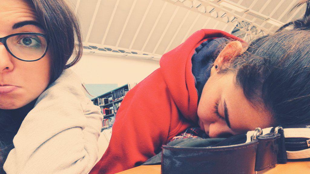 Cristinaft92's tweet photo. Ella sí que sabe cómo hacer buena compañía en una biblioteca. http://t.co/KBx2ZD5c9t