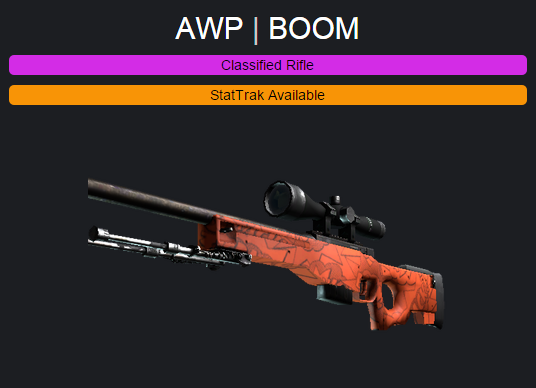 MLG's tweet photo. We're giving away this CS: GO AWP BOOM weapon skin! RT &amp; watch http://t.co/nzeJOMxRri to be entered! #MLGCSGO @cevo http://t.co/H4X6QGhXkU