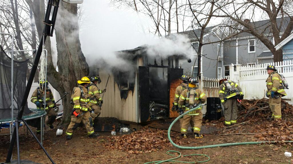 FireSafetyFund's tweet photo. Stamford FFs quickly extinguish shed fire on Woodmere Rd this afternoon @WTNH @StamAdvocate @News12CT http://t.co/vNulwS0s3O