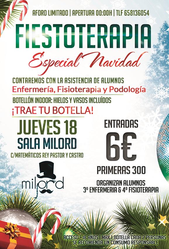 Fiestoterapia's tweet photo. 🎉 JUE 18 DIC - #FIESTOTERAPIA 🎉

➡ Enferm + Fisio + Podolog
➡ Botellón Indoor: Bebe sin lluvia ni frio
➡ Sólo 6€ http://t.co/jjhkmdLpHD