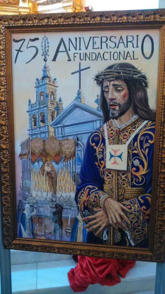 GranPoder_Isla's tweet photo. Cartel anunciador del 75 Aniversario Fundacional de la Hdad del Cautivo. 2015 será especial para nuestras Hermandades http://t.co/A7sTctNt4Q