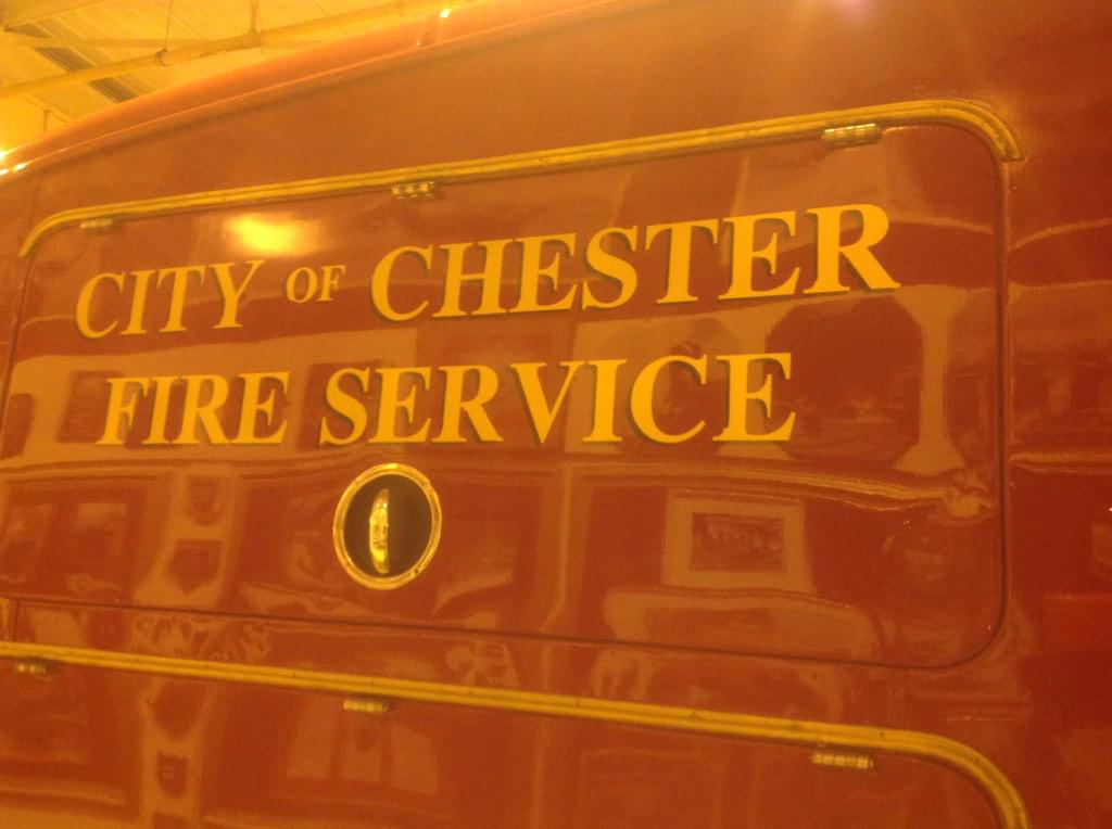 FireMuseumLpool's tweet image. #City of Chester #Fire Appliance one of only two surviving this appliance used at #Empress of Canada fire in 1950's