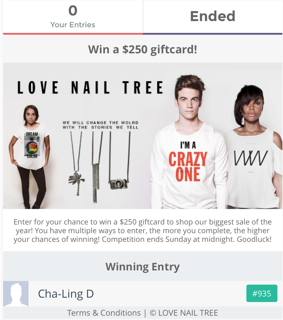 Congrats to the winner of our Black Friday Giveaway! And thank you to everyone who participated!