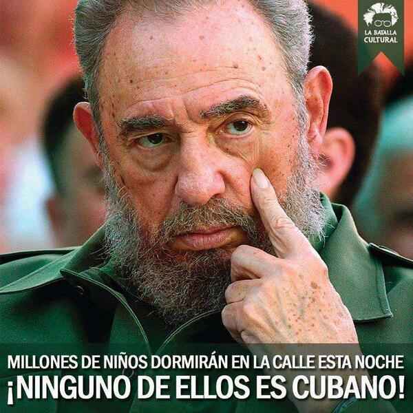 subversivos_'s tweet image. Sabes que 200 millones de niños duermen cada día en las calles del mundo, pero ninguno de ellos en #Cuba