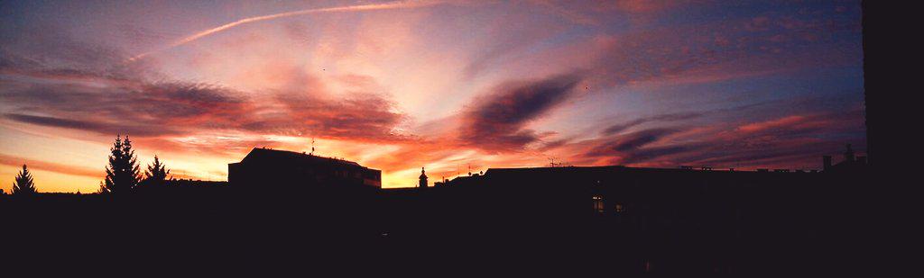Morning dawning from window of my room... #Dawning #ČeskéBudějovice