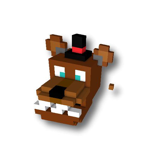 SlenderTooth's tweet image. Hi guys I just made a Freddy Fazbear pixelated head hope you like it! tinyurl.com/lx7ezfr
