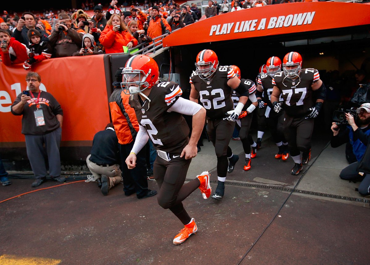 SportsCenter's tweet photo. The Johnny Manziel era in Cleveland begins... http://t.co/P0m24W0qQy