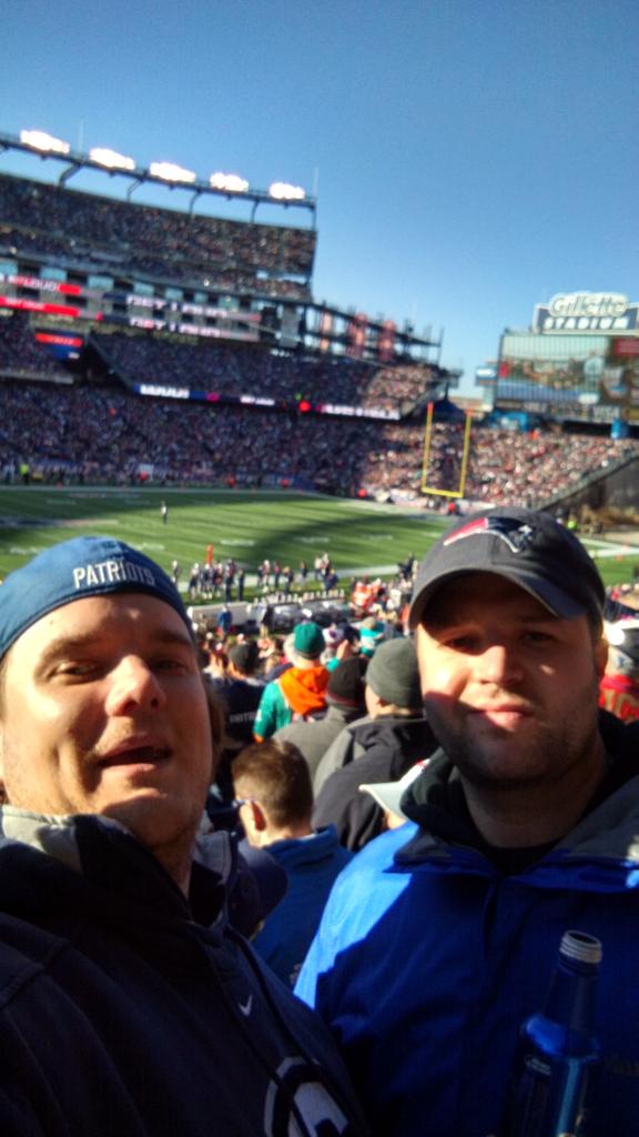 KYLECORNY's tweet photo. Sec 113 Row 32 seat 9 #VisaTweetYourSeat
Let's Go Pats!!! Eating fish for dinner http://t.co/2VShPtVJJD
