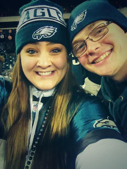 sillyphilly5's tweet photo. Best day of my life💚 #FlyEaglesFly http://t.co/VbNs4P2I1K