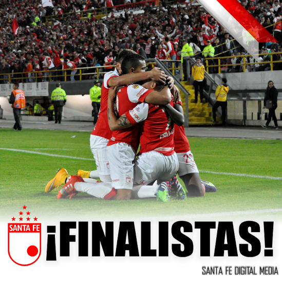 SantaFe's tweet photo. ESTAMOS EN LA FINAL DE LA LIGA POSTOBÓN 2014-II!!! #SOMOSSANTAFEDEBOGOTÁ http://t.co/KKewjiASDR