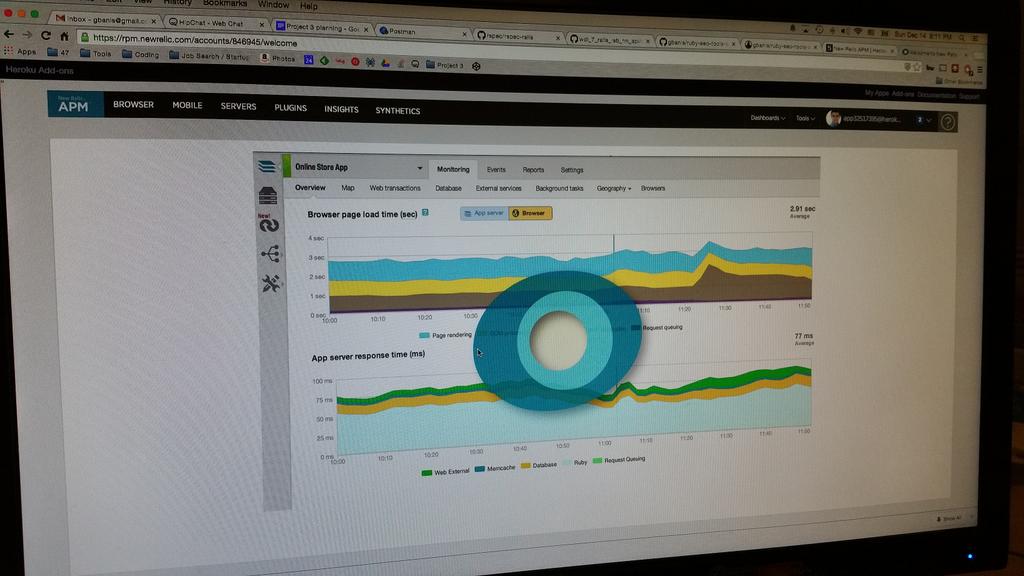 gbanis's tweet image. New relic is set up and waiting for data. #RubySeoTools #SneakPeak