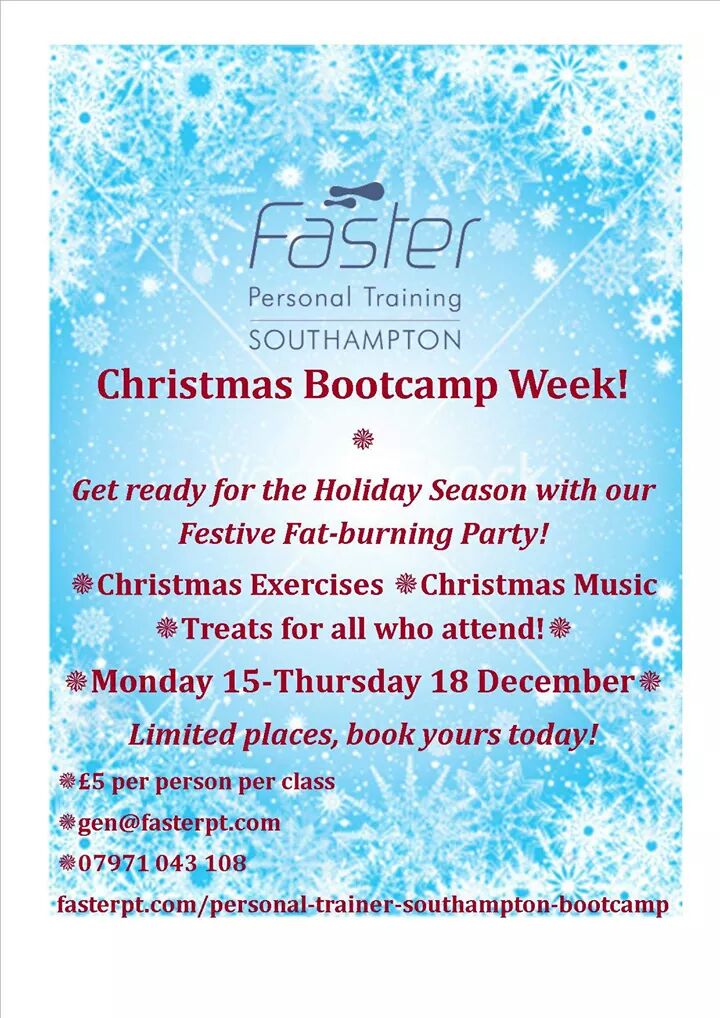 See you there :-) #bootcamp #Southampton #fitfam @ActiveSoton #fitness #exercise #circuits #christmasfest