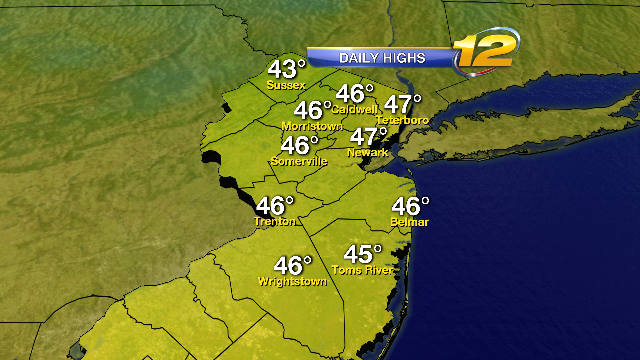 MichelePowersWx's tweet photo. Some high temperatures from today, nice way to close the #weekend here in #NJ. #notenoughsun #milder http://t.co/F1zB6H9xBb