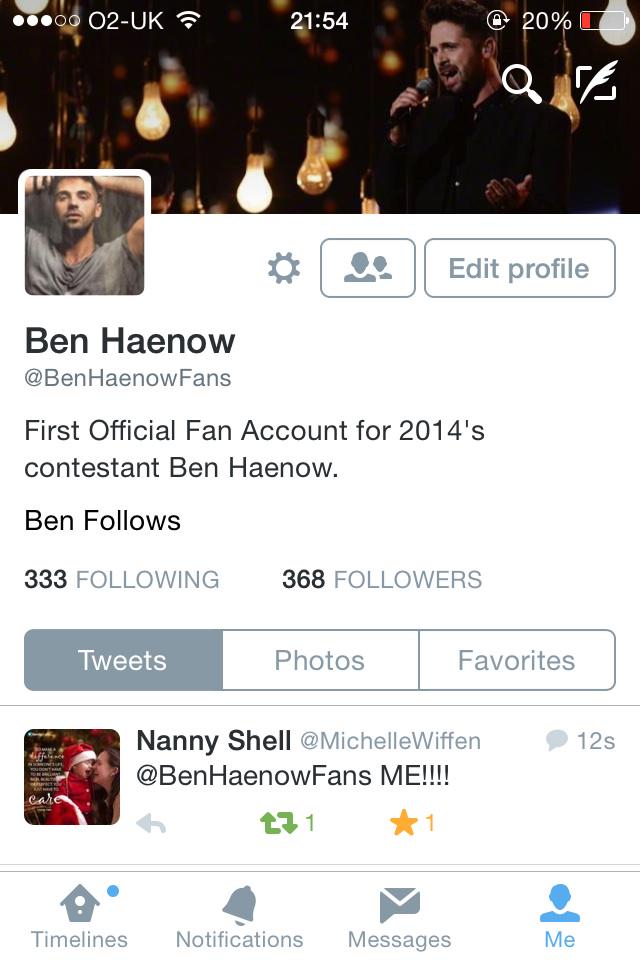 BenHaenowFans's tweet photo. I CAN NOW CHANGE MY BIO http://t.co/ekYkupk8lT