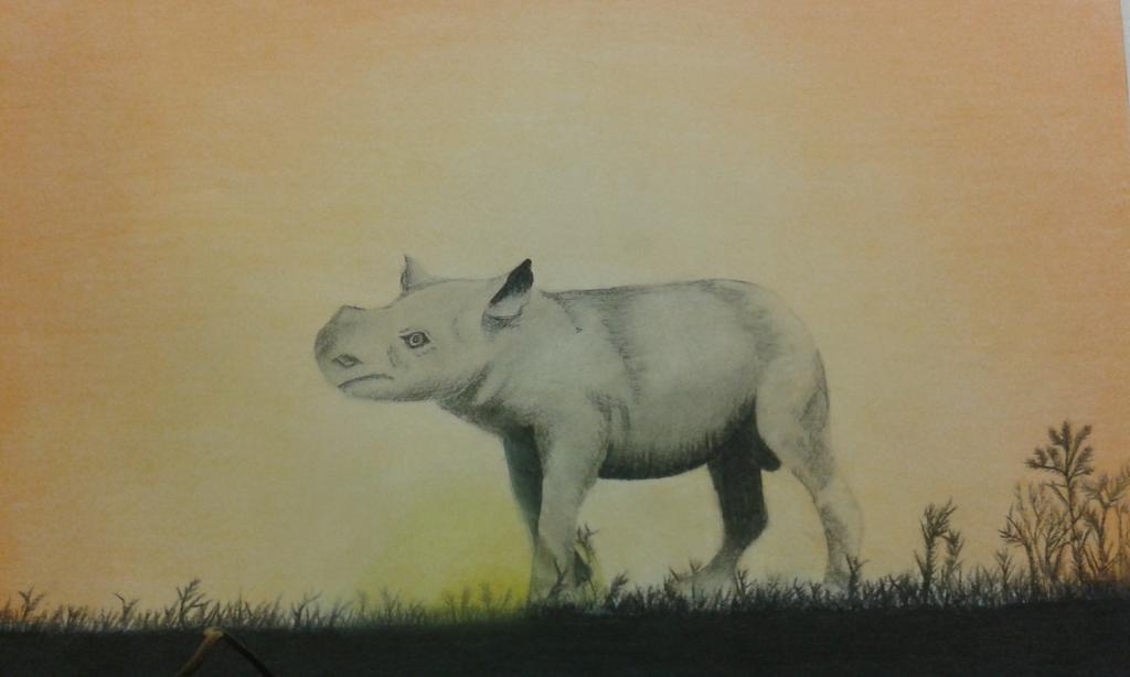 WorrisomAstro's tweet photo. New art. My latest pastel art work. #savetherhino http://t.co/AC4msXKv8Z