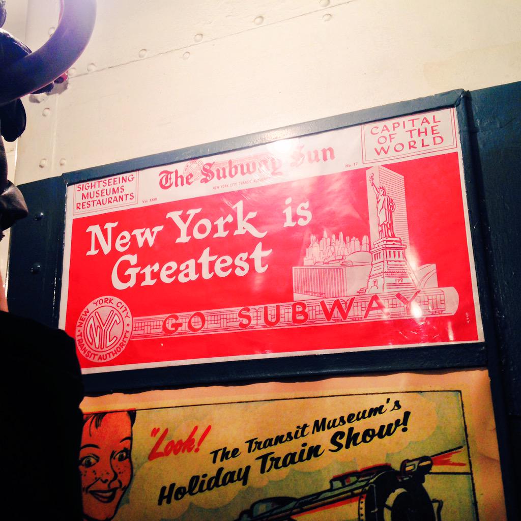 yo_essie's tweet photo. You can't beat a random ride on the #HolidayTrain #NYIsGreatest #GoSubway http://t.co/hI8Dk2a5Vu