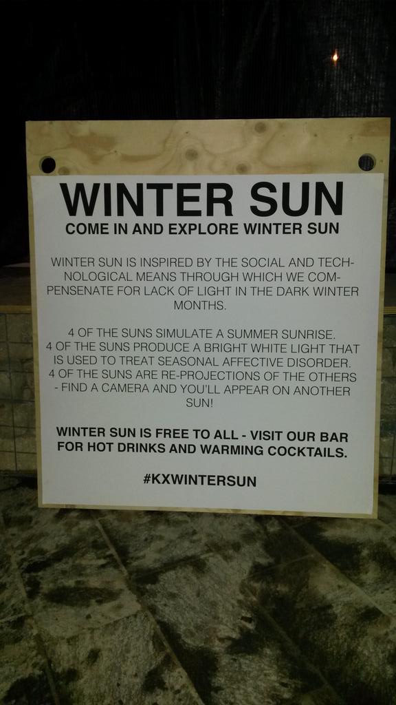 FlemingJulia's tweet photo. @kingscrossN1C @KimColeman 
Hey Kim! Love Winter Suns and the Winter Sun Bar, mulled wine is delish! Lovely2meet yu http://t.co/wht7zuxTJ4