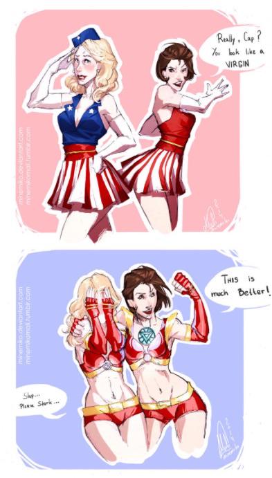 " I really.../really/ hate you right now <a href="/TheWomenOfIron/">Toni Stark</a> "