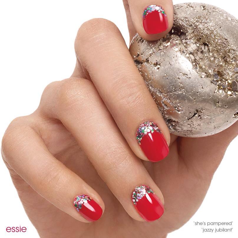Sparkle a little brighter in this radiant red mani. essie.com/essie-looks/na… #essielook